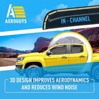 Extra Durable Window Deflectors in-Channel Window Visors Rain Guards Fit for Chevrolet (Chevy) Colorado 2015-2022 Crew Cab, Sun Visors, Wind Vent for Shades, Exterior Car Accessories - 4pcs. AG0275