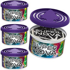 Car Air Freshener | Fiber Can Provides Long Lasting Scent for Auto or Home | Recycled Fiber | Supernova, 4 Air Fresheners