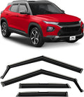 Voron Glass in-Channel Extra Durable Rain Guards for Chevrolet (Chevy) Trailblazer 2021-2026, Window Deflectors, Vent Window Visors, 4 Pieces - 200826