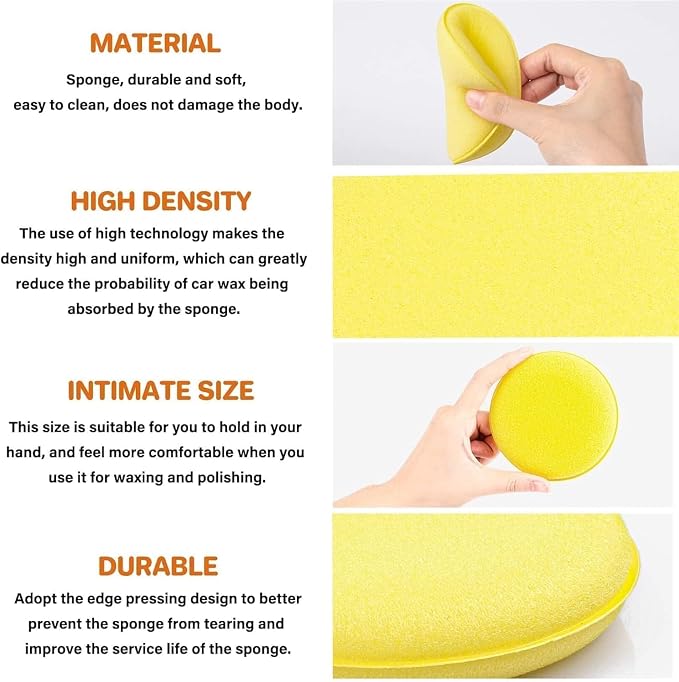 8pcs Car Windshield Cleaning Tool, Windshield Cleaner with with 5 Little Microfiber Pads that can be Washed/reused, Window Cleaner Tool, for Auto Glass Wiper (Green 01)