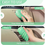 Car Cleaning Gel Car Cleaning Putty Car Putty Car Interior Cleaner Car Slime Car Detailing Kit Car Accessories Gifts for Men Women Stocking Stuffers Green