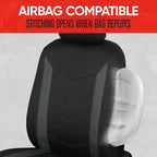 SpillGuard 2 Charcoal Gray Seat Covers for Cars & Seat Covers for Trucks - Neoprene Waterproof Car Seat Covers Front Seats Only - SUV Seat Covers Protector - Forros para Asientos de Carro