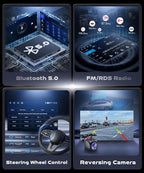 4G+64G for Toyota Corolla 2009-2013 Car Radio, Wireless Carplay Android Auto Android 15 Touch Screen Car Stereo, Bluetooth, GPS Navi, 5G WiFi, SWC, HD Backup Camera