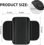 10 Pcs Car Floor Mats Full Set Car Accessories, Microfiber Leather Steering Wheel Covers 14.5-15 inch, Center Console Cover, Seat Belt Pads, Cup Coasters, Universal Interior Decor(Grey)
