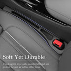 Car Seat Gap Filler 2-Pack, Universal Car Seat Gap Filler Organizer, Seat Gap Plug – Fills Gap Between Seat & Console, Drop-Proof Guard for Phones, Keys & Cards, Fits Cars, SUVs, Trucks, Black