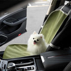 Dog Car Seat Cover for Front Seat, Dog Seat Cove Waterproof, Scratchproof Non-Slip Car Seat Protector, Universal Fit Most Cars, SUVs, Trucks, Green