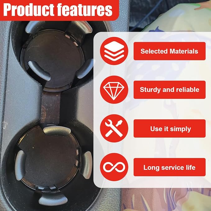 YoRise Car Cup Holder Expander, Automotive Drink Holder Adapter with Adaptive Clamping Arm, Universal Vehicle Cupholder Expander Accessories for Fixing Water Cups, Drinks (1PC)