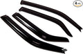 WV-130RM-2 Outside Mount Window Visor Deflector Rain Guard Dark Smoke 4-pc Set, Compatible with 2009-2016 Dodge Ram 2500 Crew Cab