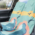 Car Seat Towel Covers with Storage Bag, 63 x 32 Inch Universal Non Slip Waterproof Sweat Protector for Car Truck, Gym Swimming Running, Machine Washable(2 Pack,Sasquatch)