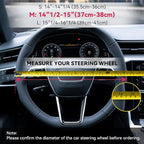 Boho Steering Wheel Cover Elastic Microfiber for Women, Universal Fit 15 inch Car SUV, Hippie Style Protector Cover, Anti-Slip, Breathable, Absorbing Sweat - 02