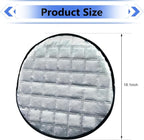 Car Steering Wheel Cover Sun Shade, 16.93" Thickened Aluminum Film Steering Wheel Protector, Slip-on Installation, Universal for Car SUV Truck Van (Silver)
