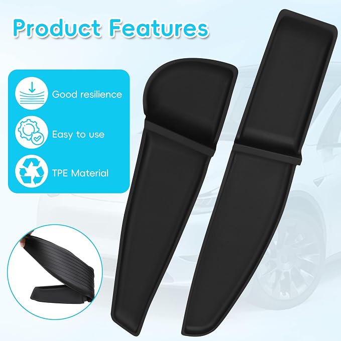5 PCS Door Side Pocket Storage Box for 2026 Tesla Model Y Juniper Front & Rear Door Pocket and Cup Holder for Model Y Juniper Interior Accessories (TPE Material, Black)