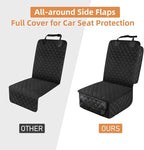 Waterproof Front Seat Car Cover, Full Protection Dog Car Seat Cover with Side Flaps, Nonslip Scratchproof Front Seat Cover Fits for Cars, Trucks, SUVs, Jeep