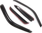 Outside Mount Window Vent Visors Rain Guards Compatible with GMC Sierra 1500 Extended 1999-2006 | Side Window Wind Deflectors Rain Shields | Smoke Tinted, 4 Pcs Set, DGWV-049-2