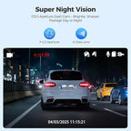 M01 Dual Dash Cam Front and Rear with Free 64GB Card, 3" Screen Dual Dashboard Camera for Car, Built-in ADAS G-Sensor, 24H Parking Mode Car Camera (M01 Pro)