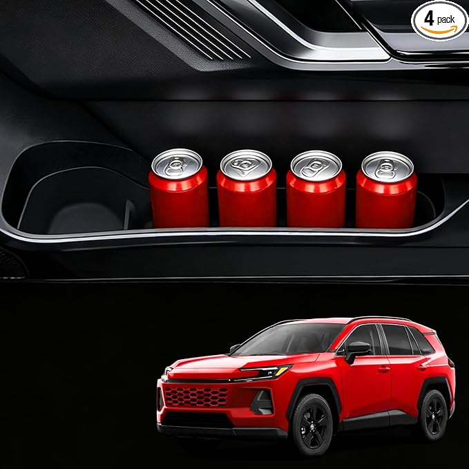 Door Side Storage Tray Compatible with Toyota RAV4/Wildlander 2026 Accessories,4PCS TPE Door Side Insert Tray Set for RAV4,Front & Rear Interior Car Organizer