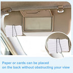 10 Pieces Auto Car Vehicle Sun Visor Clip Holder for Sunglasses Glasses Holder Hanger Eyeglasses Mount Ticket Card Clip Car Accessories(Gray)