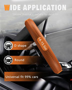 Car Steering Wheel Cover, Thin Anti-Skid Silicone Steering Wheel Cover for Men & Women, Universal Automotive Interior Accessories for Most Cars (Dark Orange)