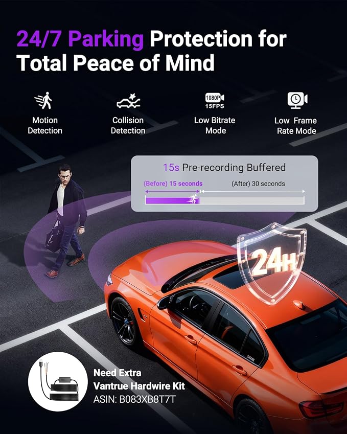 S1 Pro Dash Cam Front STARVIS 2, 2.7K Mini Dash Camera for Cars, ADAS, App Control, Built-in WiFi GPS, G-Sensor, Loop Recording, Night Vision, 24H Parking Mode, 158°, 2" IPS, Support 1TB Max