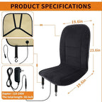 Heated Seat Cushion for Office Chair - Heating Pad for Back, Lumbar, Hip, Thigh with 7 Temp Levels & Auto Shutoff - Warm Gift for Winter