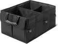 Trunk Organizer for Car, Multi-Compartment Car Storage, Foldable, 13.5 Gallon, Black