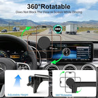 Car Phone Holder for Mercedes-Benz 2020-2022 GLC & 2019-2021 C-Class & 2020-2022 V-Class, 10.25-Inch Center Screen, Strong Magnet, OEM-Style, No View Obstruction Phone Mount Compatible with MagSafe