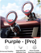 for MagSafe Car Mount,Car Accessories for Women Men [2025 Ultra] Magnetic Phone Holder for Car 360 Dashboard Vent Phone Mount for Car Organization iPhone 16 15 14 13 12 Pro Plus Mini,Red