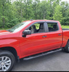 2019-2026 Tape-On Rain Guards for Chevrolet Chevy Silverado 1500 Crew Cab & for GMC Sierra 1500 Crew Cab Side Window Deflector Visors 2020 2021 2022 2023 2024 2025