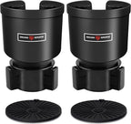 Upgraded Car Cup Holder Expander Adapter with Offset Adjustable Base, Compatible with Yeti 14/24/36/46oz Ramblers, Hydro Flasks 32/40oz, Other Large Bottles Mugs in 3.5"-4.0", 2 Pack
