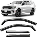in-Channel Incredibly Durable Rain Guards for Dodge Durango 2011-2026, Original Window Deflectors, Vent Window Visors, Vent Deflector, 4 pcs. - 611162