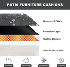 Patio Seat Cushion, Stadium Cushions, Waterproof Outdoor bleacher seat Cushion, Camping seat Cushion for Any Sports Events use