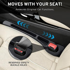 Car Seat Gap Filler Organizer for Honda CRV HRV Pilot Odyssey 2027 2026 2025 2024-2000 Plug with Storage Slot Strip No-Drop Seat Side Gap with Phone Holder - 2 Pack