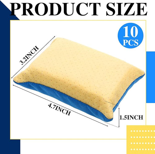 10 Pack Car Windshield Defogger Sponge Window Cleaner Tool No Scratch Large Windscreen Sponge Bulk Absorbent Mirror Car Glass Washing for Bug Tar Remover Scrubber Detailing Motorcycle