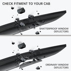 4Pcs Set Tape-On Rain Guards Window Visors for Acura TL Sedan 2009-2014 Window Deflectors Black