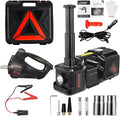 Electric Car Jack kit 5 Ton 12V Electric Floor Jack Lift for Vehicle, Electric Hydraulic Jack Auto Repair Tool Set with Built-in Inflator and Impact Wrench for SUV Sedan Truck Tire Change