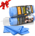 Premium Shammy Towel for Car Drying 2pk (26”x17”)-Super Absorbent Chamois Towel-Reusable shamies Towels for Cars, Bathroom,Pets, Dust Remove, No Spots/Streak/Scratch, Large, Blue