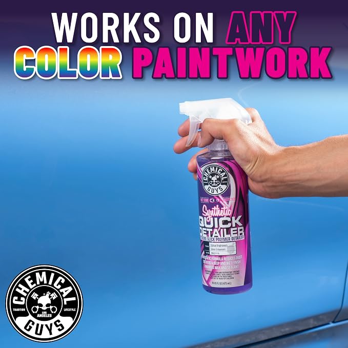 Synthetic Quick Detailer – High Gloss Quick Detailer Spray, Safe for Cars, Trucks, SUVs, Motorcycles and RVs, Remove Dust, Fingerprints & Smudges, Enhances Shine & Protection, 16 fl oz
