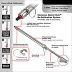 s-986C Calibratable Tire Pressure Service Gauge, Dual Head Straight Foot Chuck, 10-160 PSI