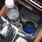 Mandark 4PCS Car Cup Holder Coasters, 2.75 Inch Non-Slip Insert Water Bottle Holder Pads, Dustproof Automotive Interior Accessories Mat, Universal for Vehicles, Trucks, RVs and More (Blue)