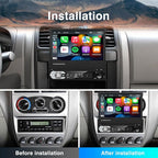 Single Din Carplay Android-Auto-Car-Radio 7-inch Flip Out Touchscreen | Type-C&USB Bluetooth Backup Camera FM/RDS MP5 Player 【Manual screen】