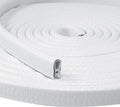 Edge Trim White U-Channel Rubber Trim Edge with Metal 1/2" X 3/8" - Fit Gap 3/64" to1/4 Car Door Edge Sealing Strip, PVC Weather Stripping with Steel, Metal Edge Protector, 100FT