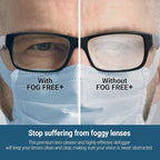Fog Free Plus Anti-Fog Spray for Glasses - Lens Cleaner and Defogger - Effective on All Lenses and Anti-Reflective Coatings - Prevents Fog on Eyeglasses, Sunglasses, AR Coatings - 1 oz. (29.5 mL)