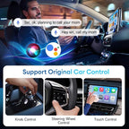 5.0 Android Auto & Wireless CarPlay Adapter,Plug & Plug, Two Channel Connection, Online Update,for Cars with OEM Android Auto & Wired CarPlay (2016-2026), 10s Auto-Connect