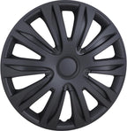 4-Pack 13 Inches Wheel Rim Cover Hubcaps,Redesign Fashion Style Replacement Hubcaps,Car Truck SUV Hub Accessories, Matte Black