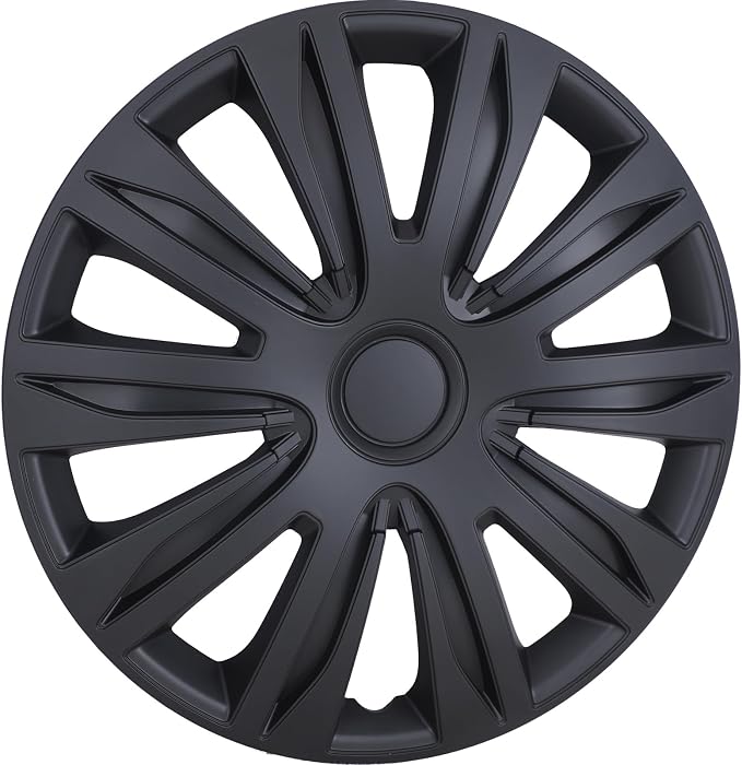 4-Pack 14 Inches Wheel Rim Cover Hubcaps,Redesign Fashion Style Replacement Hubcaps,Car Truck SUV Hub Accessories, Matte Black