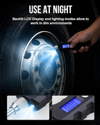 Digital Tire Pressure Gauge, Heavy Duty Stainless Steel Dual Head Tire Gauge 0-230 PSI with Flashlight & Backlit LCD, Car Accessories for RV Truck & Cars