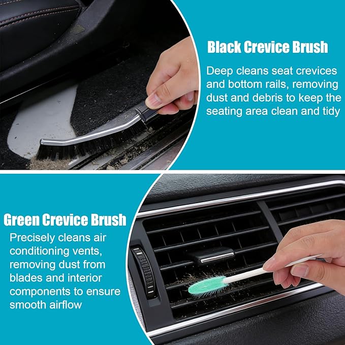 Car Detailing Kit Interior,Car Cleaning Interior Cleaner Brush Kit Tool,Car Care Detail & Clean Supplies Accessories Kits,Suitable for Auto,SUV,Truck,Sedan,Dashboard,Panel,10 Pcs Tools Sets