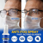 Anti Fog Spray for Glasses (2 oz), Lens-Safe Cleaner for Helmet Visor – Defogger for Safety Goggles & Everyday Eyewear, Fast-Acting & Long-Lasting for hockey shield, Sports Glasses, VR & Mirror