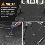 Dog Car Seat Cover Compatible with Hyundai Tucson 2010-2025, Waterproof Pet Bench Seat Cover for Back Seat, 600D Heavy Duty Scratch Proof Nonslip Truck Seat Covers for Dogs