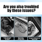 Car Visor Sunglasses Holder, Magnetic Vehicle Sun Visor Eyeglasses Hanger Ticket Card Holder Clip, Auto Interior Sunvisor Glasses Mounter Organizer, Universal for Vehicles (Red)